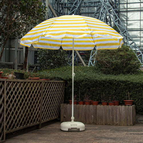 2.2m Beach Umbrella – Outdoor Sunshade for Patio, Garden, Yard, or Market Stall