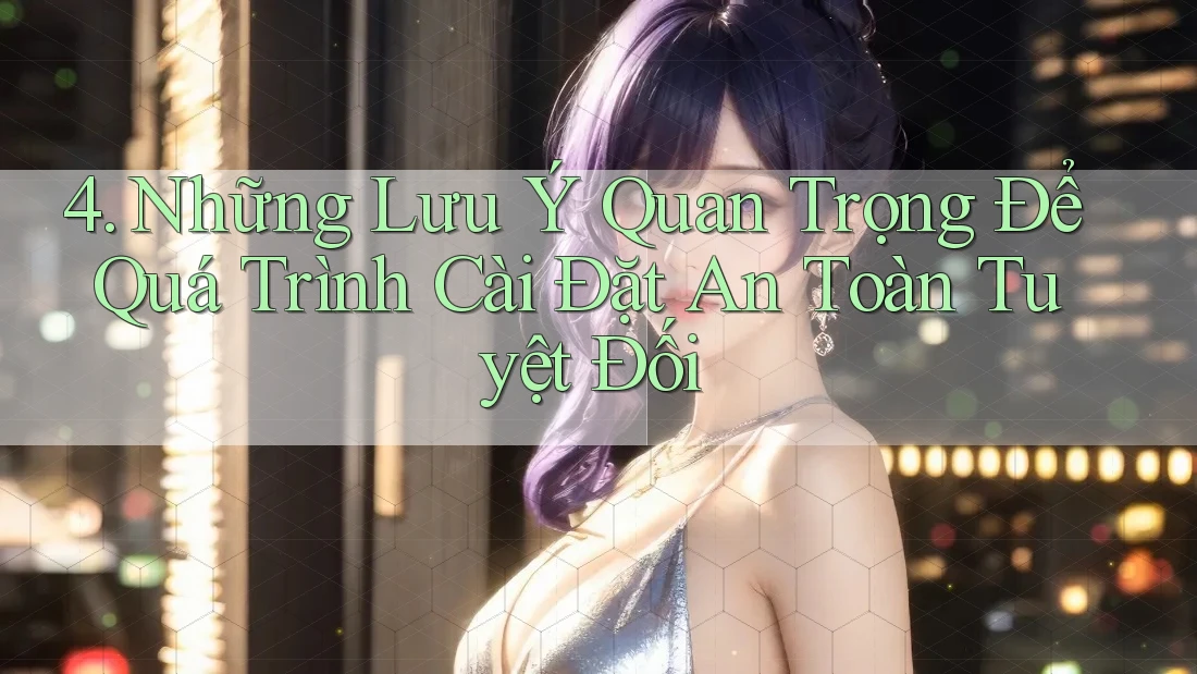 4. Những Lưu Ý Quan Trọng Để Quá Trình Cài Đặt An Toàn Tuyệt Đối