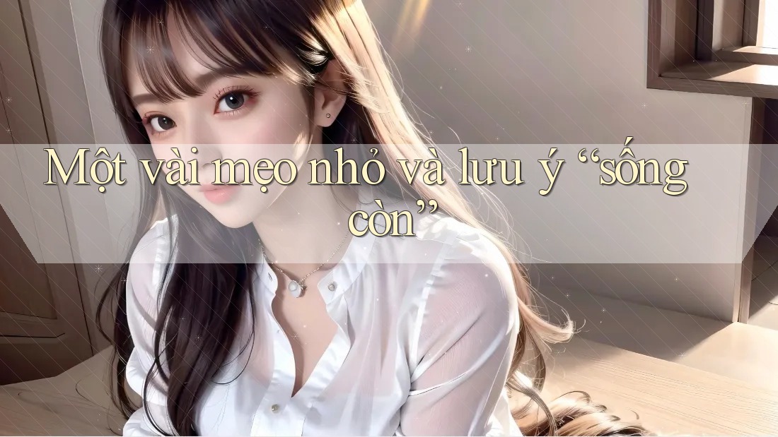 Một vài mẹo nhỏ và lưu ý “sống còn”