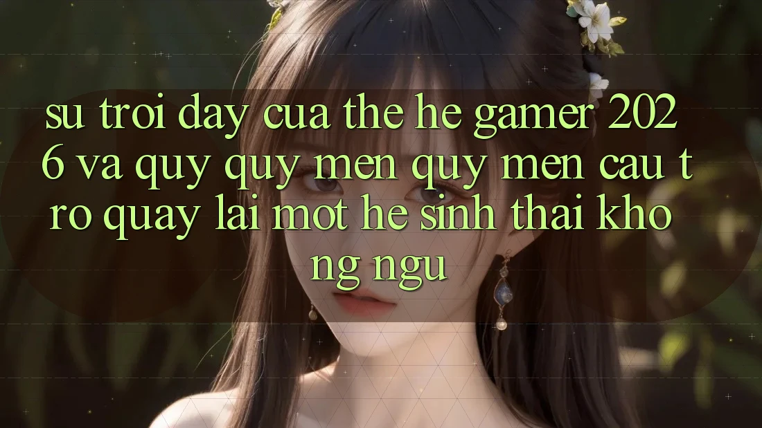 Sự Trỗi Dậy Của Thế Hệ Gamer 2026 Và Quý quý mến quý mến Cầu Trở quay lại Một Hệ Sinh Thái “Không Ngủ”