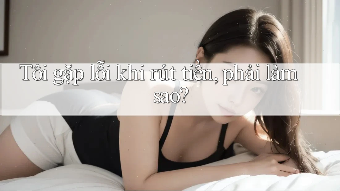 Tôi gặp lỗi khi rút tiền, phải làm sao?