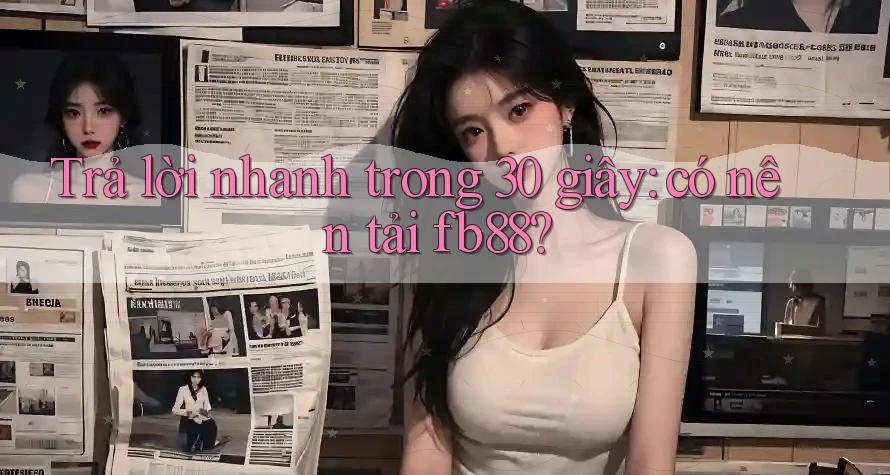 Trả lời nhanh trong 30 giây: có nên tải fb88?