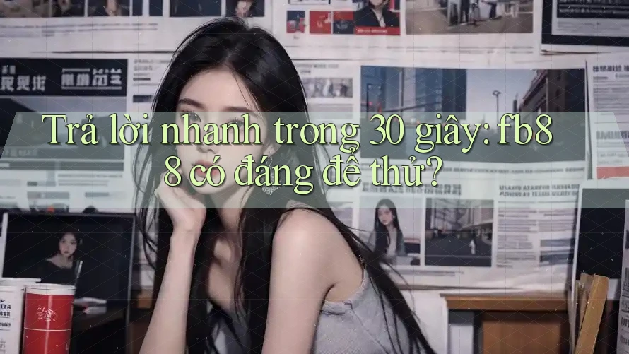 Trả lời nhanh trong 30 giây: fb88 có đáng để thử?